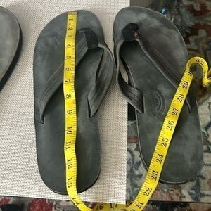 USED Rainbow Flip-Flops Sz XXL size13 .5 inches long
